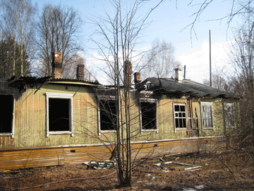пожар деревянный дом