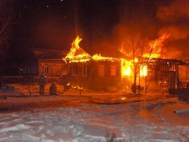 пожар жилой дом