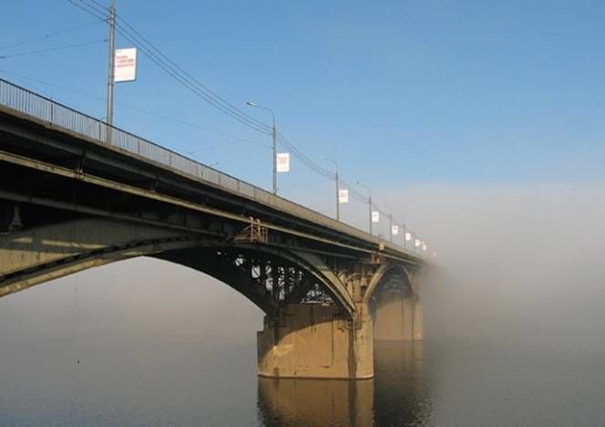 канавинский мост туман