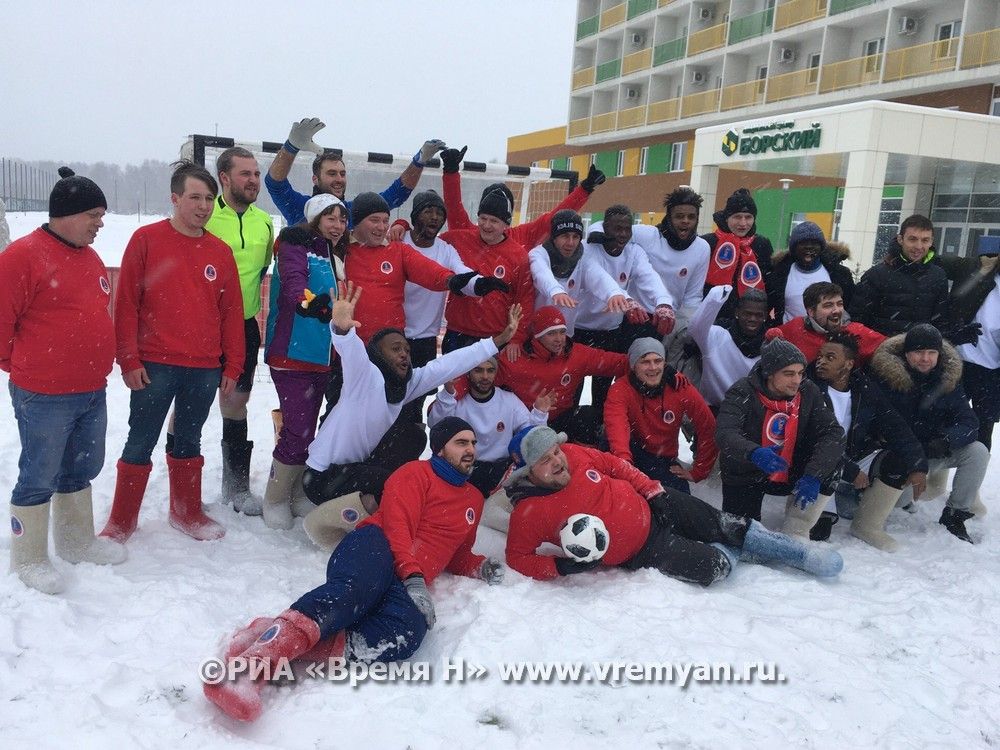 футбол в валенках