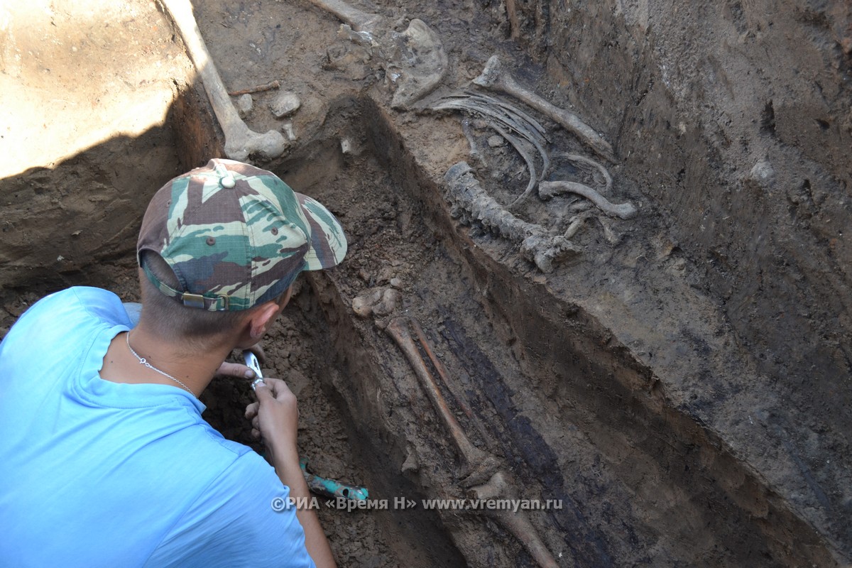Некрополь XVII века обнаружили археологи в Нижегородском кремле