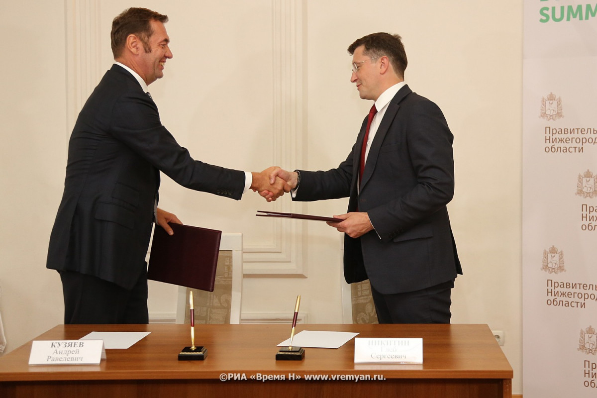 Глава Нижегородской области Глеб Никитин подписал соглашение о сотрудничестве с «ЭР-Телеком холдинг»