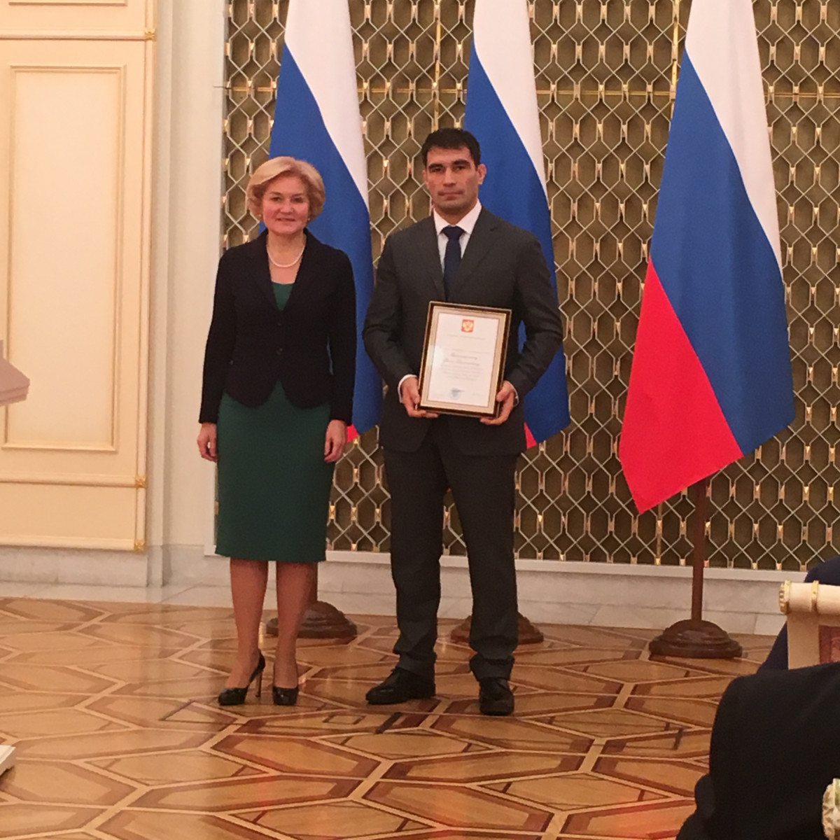 Раису Рахматуллину объявлена благодарность президента РФ за заслуги в развитии самбо
