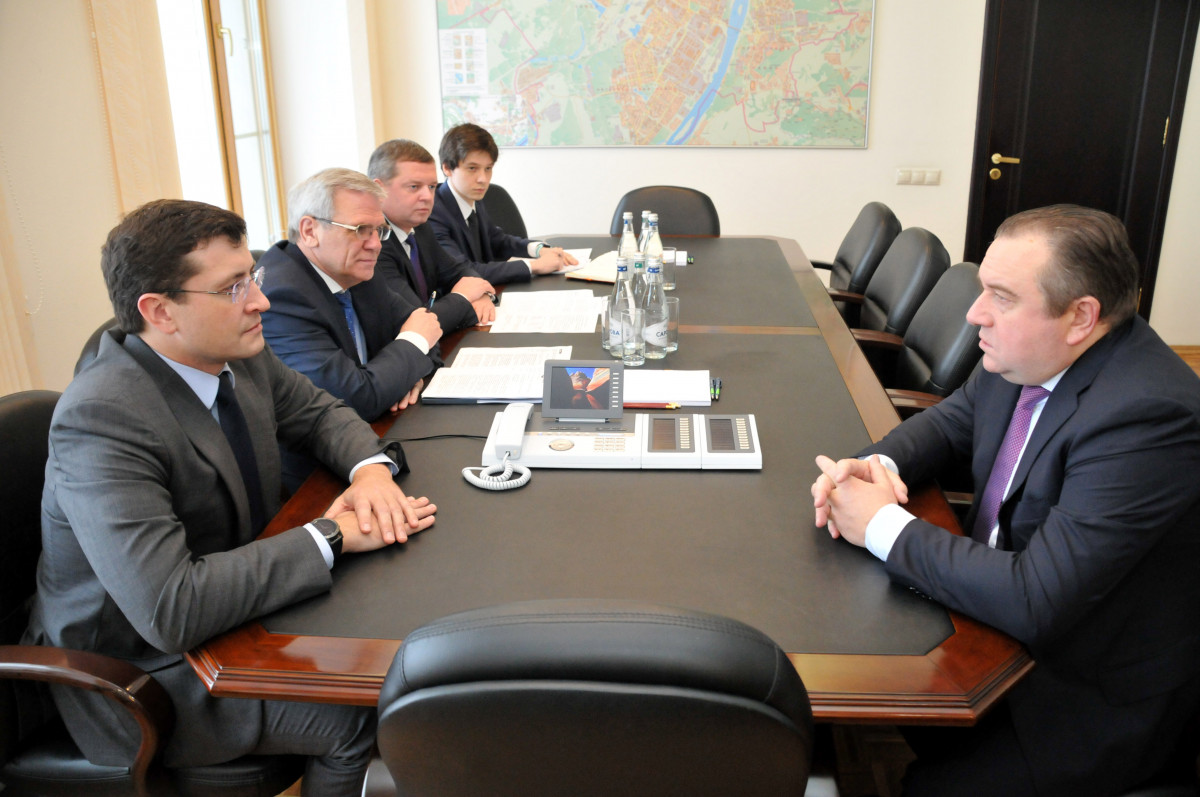 Глеб Никитин провел рабочую встречу с президентом ОСК Алексеем Рахмановым