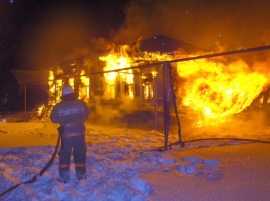 Жилой дом горел в Канавинском районе