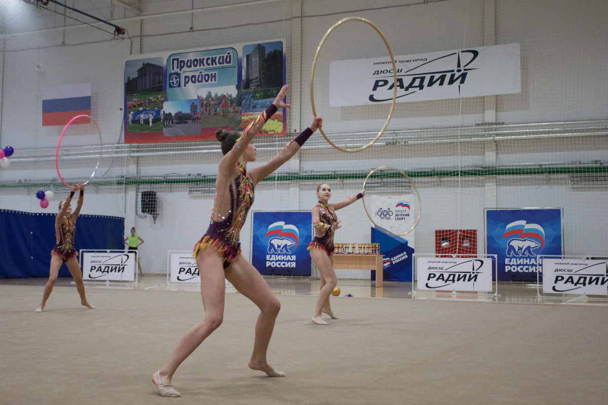 Около 500 спортсменок принимают участие в Кубке по художественной гимнастике в Нижнем Новгороде