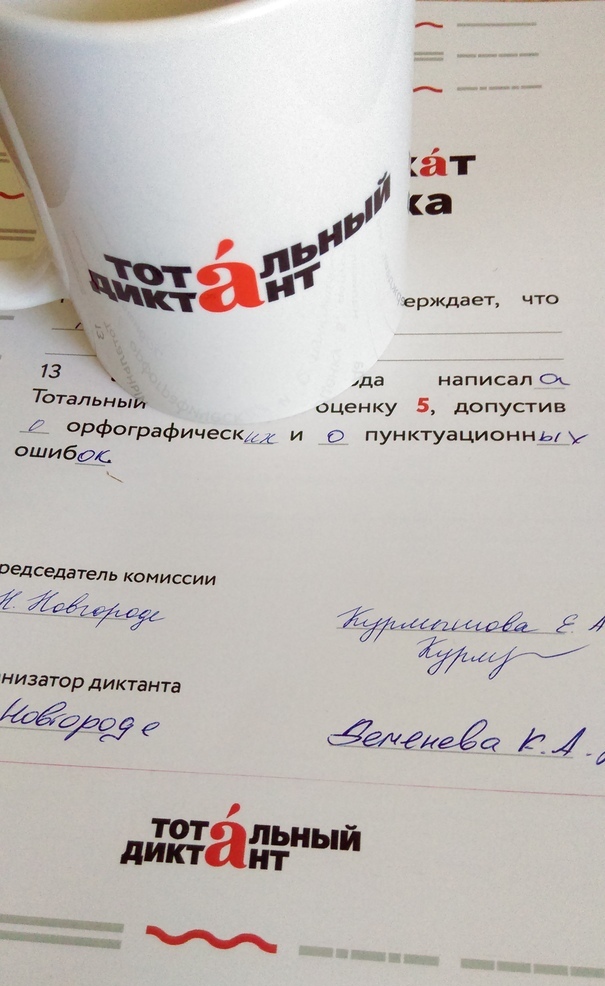 151 человек написал «Тотальный диктант» на «отлично» в Нижнем Новгороде