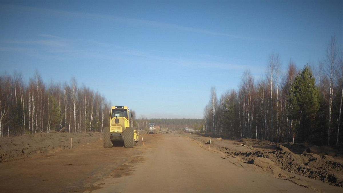 Строительство дороги к деревне Бутская возобновили в Лукояновском районе