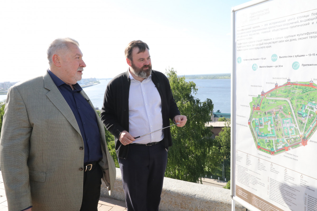 Юлий Гусман высоко оценил проект развития территории Нижегородского кремля