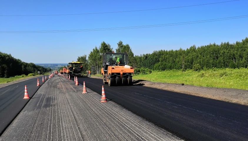Ремонт трассы М-7 «Волга» в Лысковском районе выполнен на 35%