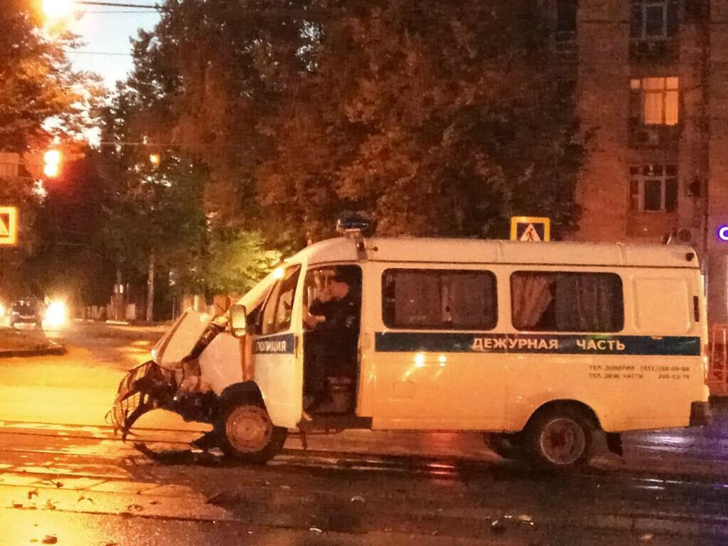 Полицейская ГАЗель попала в ДТП в центре Нижнего Новгорода