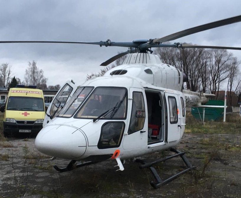 Годовалого малыша привезли вертолетом из Лыскова в Нижний Новгород