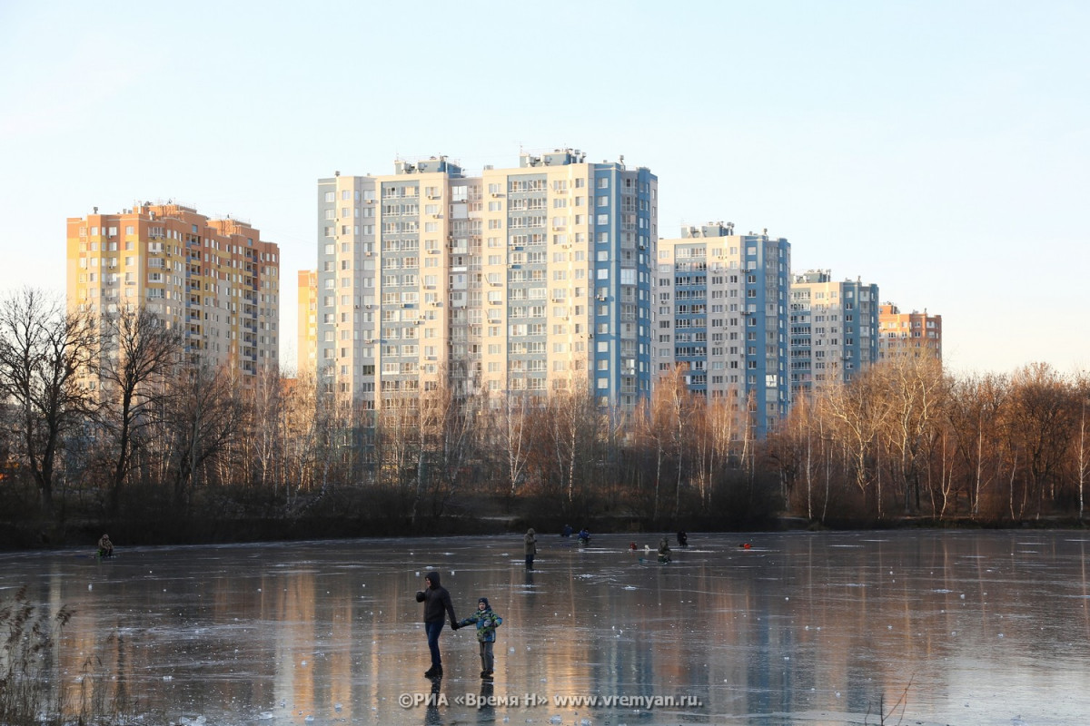 Толщина льда достигла 15 сантиметров на шести водоемах Нижегородской области