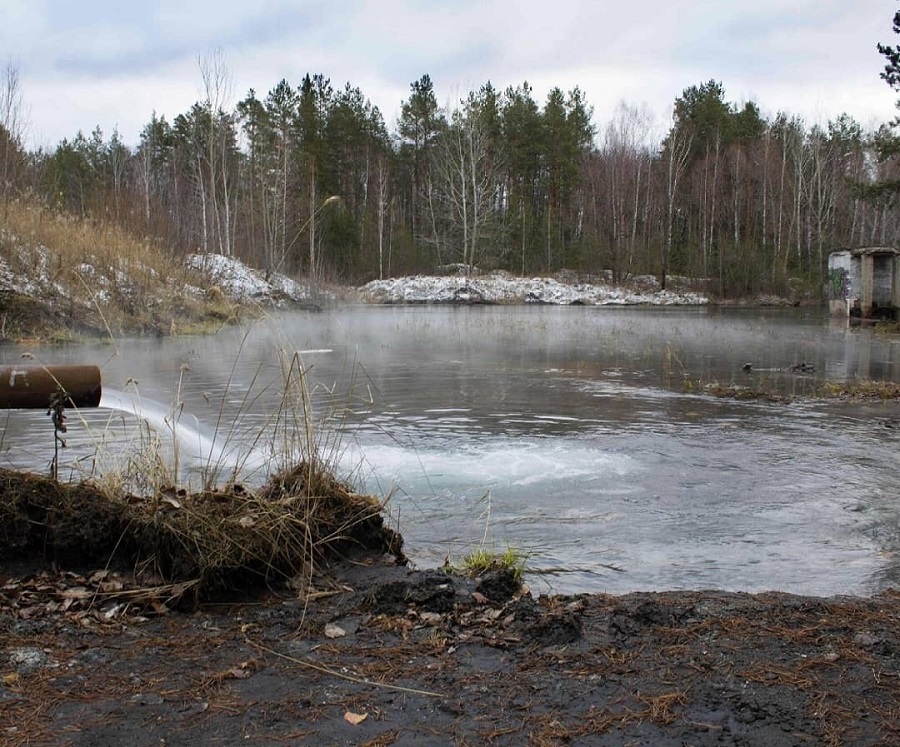 Необычное озеро появилось в Сарове Нижегородской области