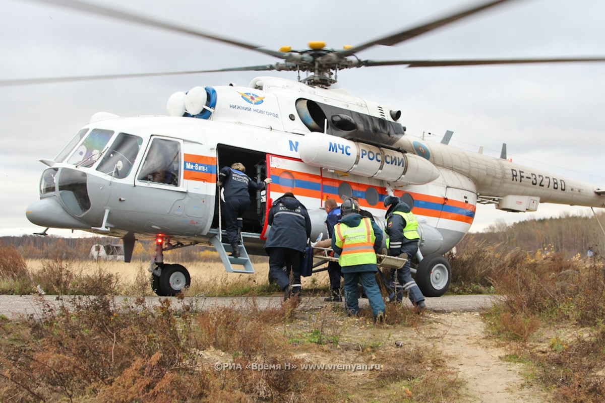 Мужчину с инфарктом доставили из Уреня в Нижний Новгород вертолетом