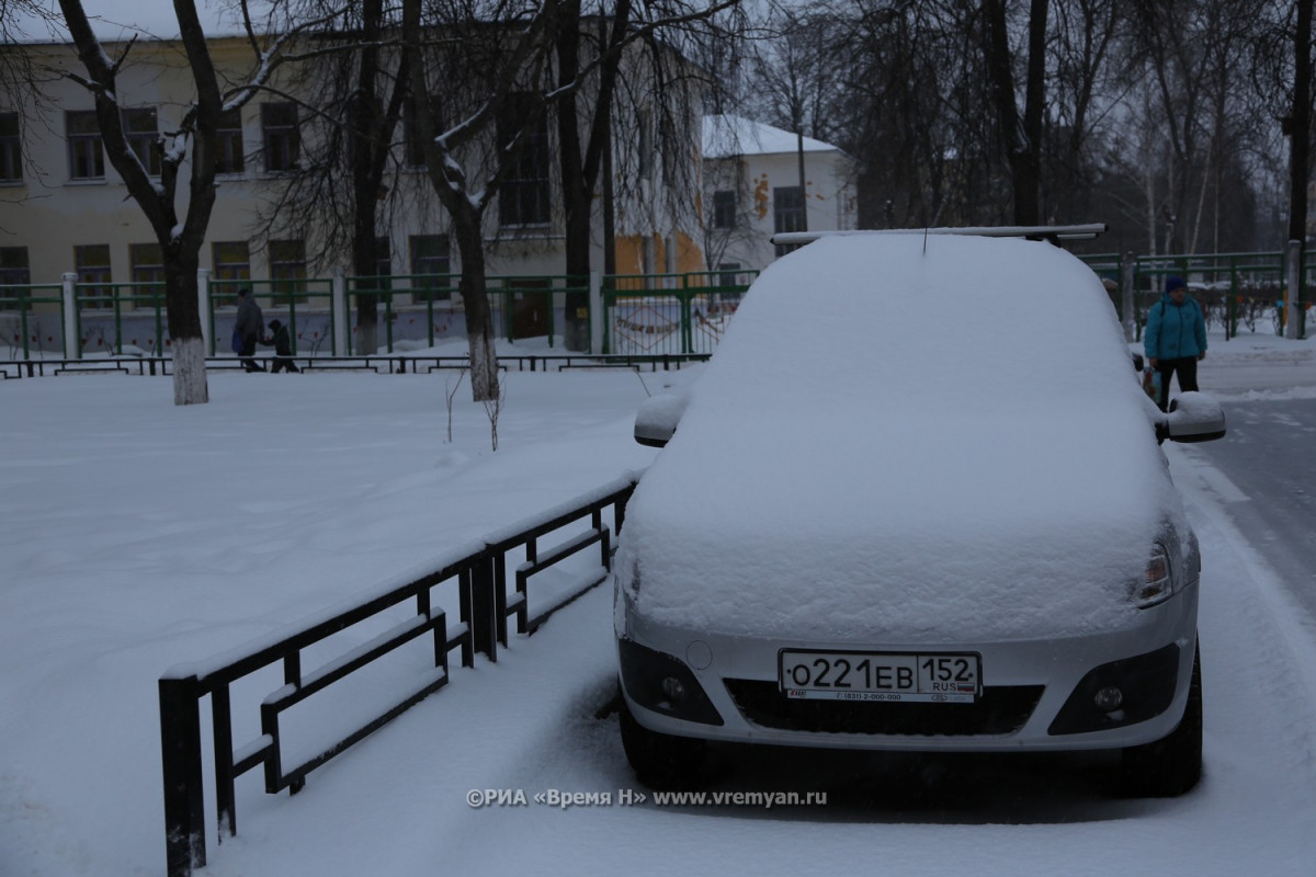 Мощнейший снегопад обрушился на Нижний Новгород 29 февраля