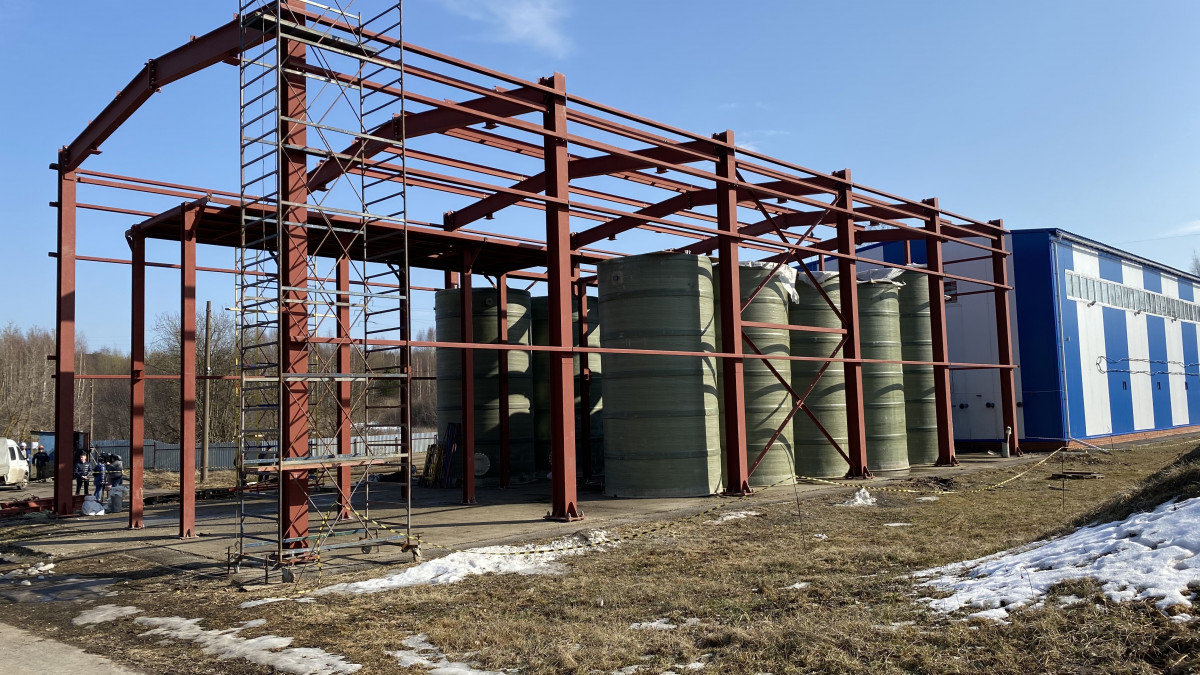 В рабочем поселке Сосновское строятся очистные сооружения в рамках нацпроекта «Экология»