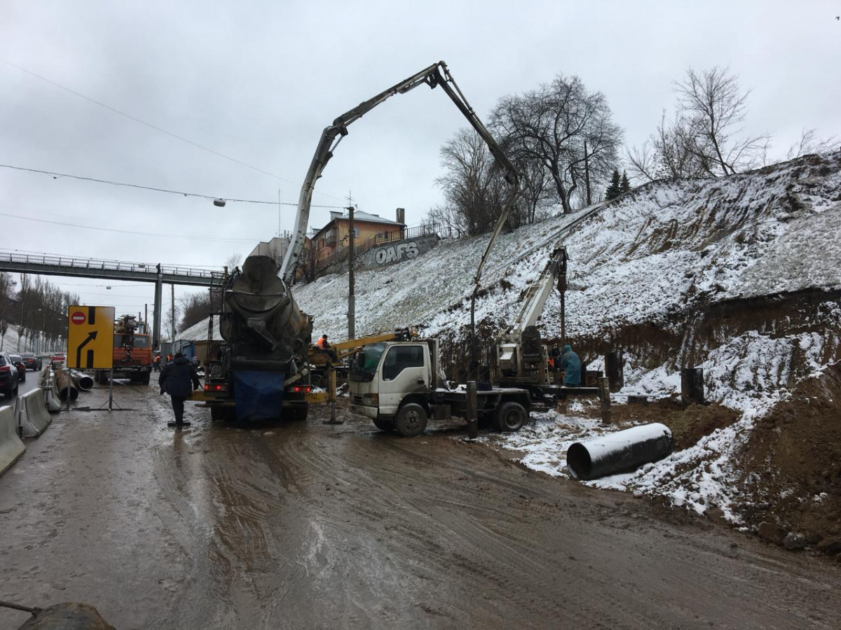 Ситуация с оползнем на Похвалинском съезде стабилизирована