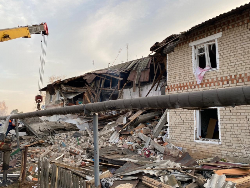 Газовый баллон взорвался на первом этаже жилого дома в Вачском районе