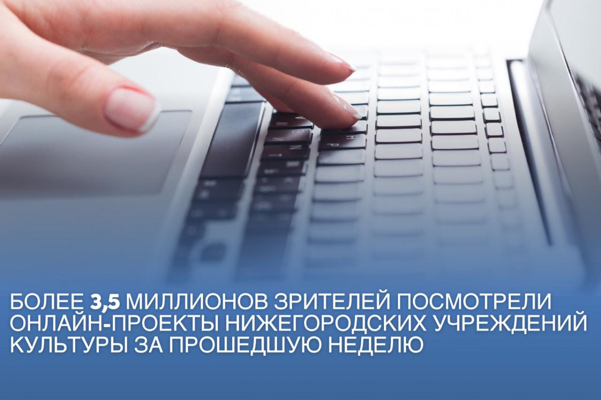 Более 3,5 млн просмотров собрали онлайн-проекты нижегородских учреждений культуры