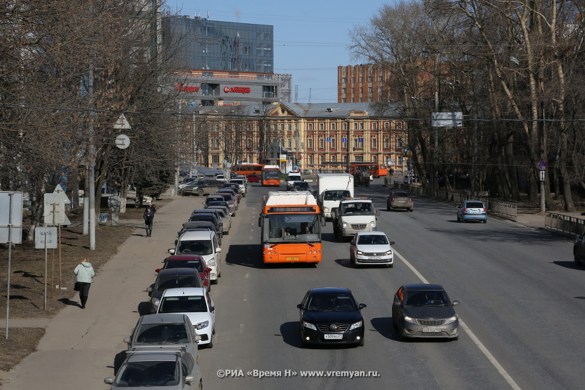 Утренние пробки образовались на выездах из Нижнего Новгорода