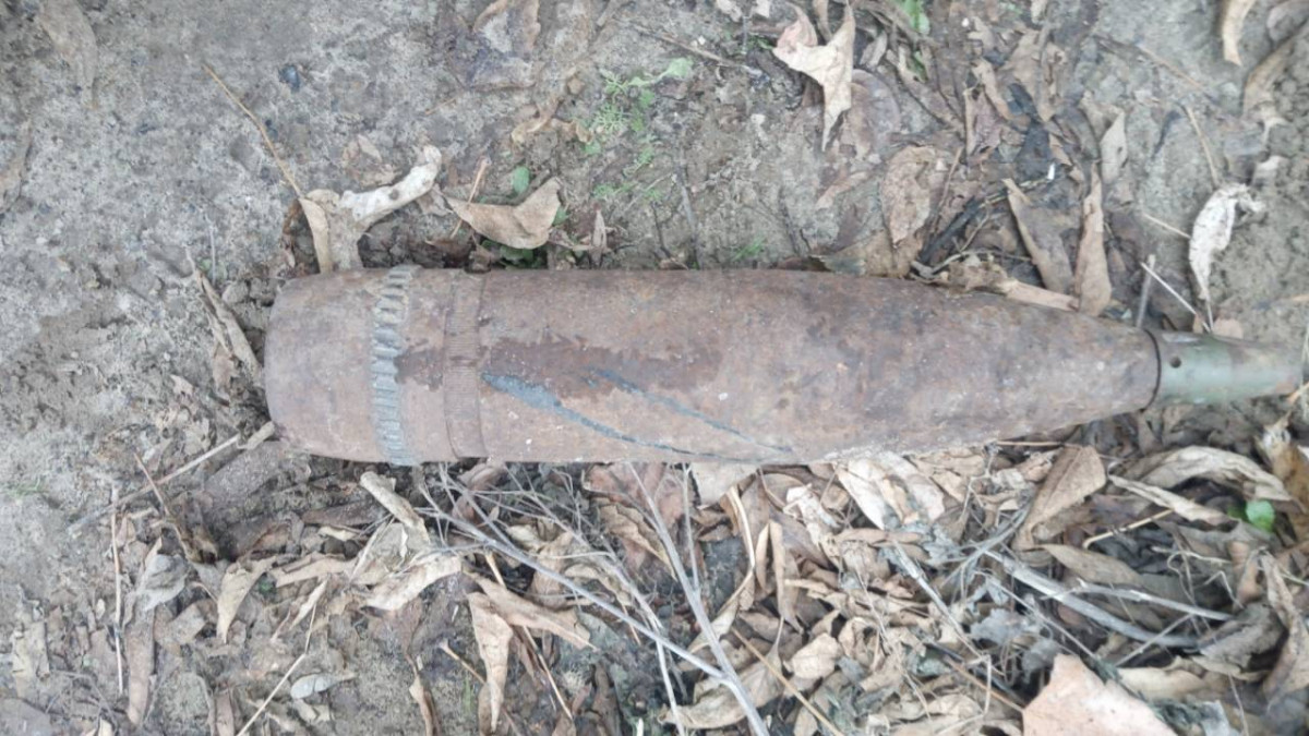 Нижегородец нашел корпус артиллерийского снаряда в Ленинском районе
