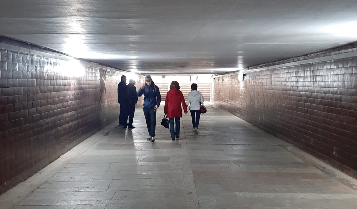 Антивандальные светильники появились в подземных переходах в Приокском районе