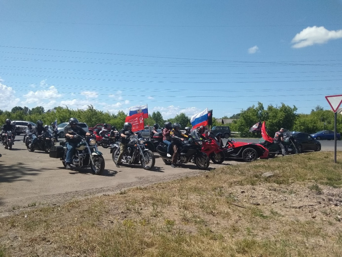 Байкеры из мотоклуба «Крылья ветра» совершили пробег в Балахне