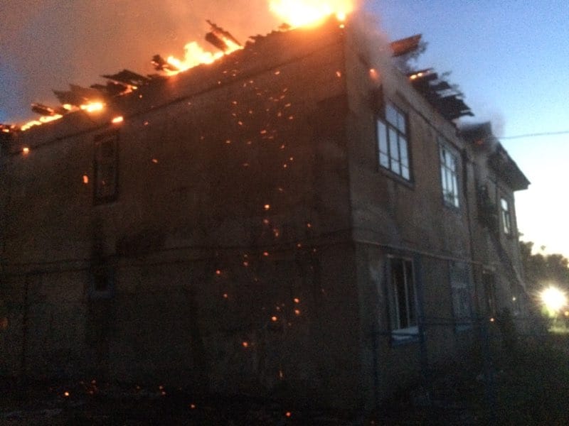 Двух человек госпитализировали после пожара в городе Бор