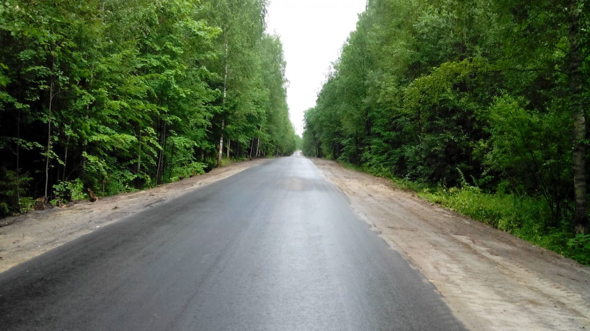 Завершен ремонт подъезда к деревне Зубово в Семенове
