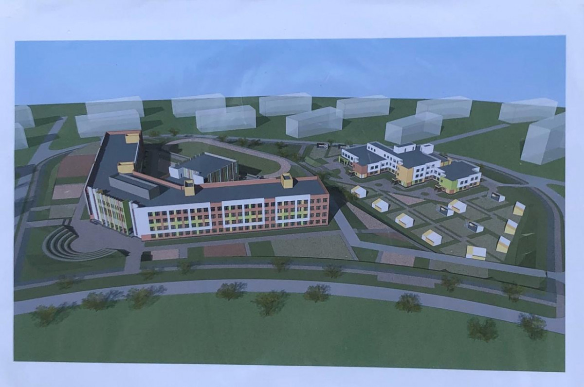 Цокольный этаж начали строить в школе в ЖК «Новинки Смарт Сити»