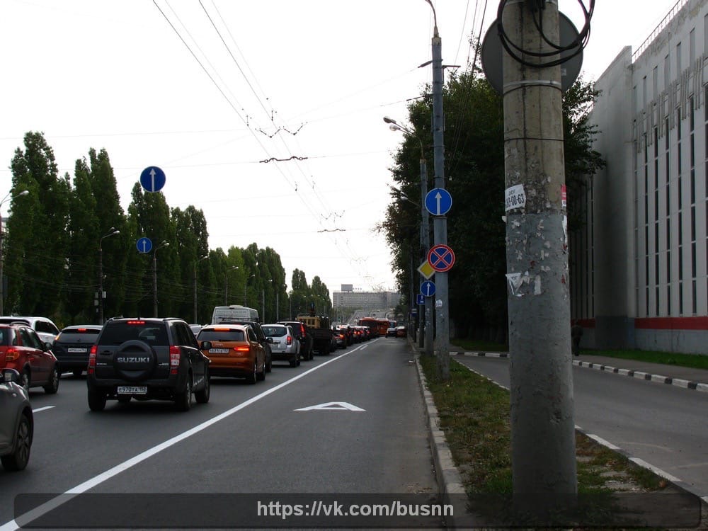 Выделенная полоса для общественного транспорта появилась на Московском шоссе