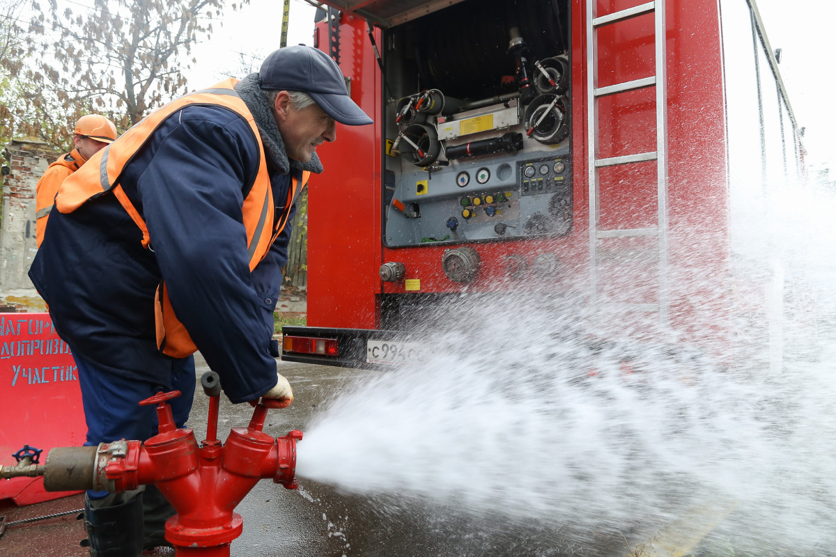 Пожарные гидранты проверяют в Нижегородской области