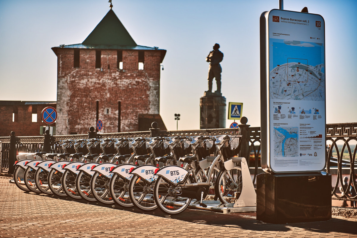 Велобайк в Нижнем Новгороде на один день увеличит время бесплатных поездок до 60 минут