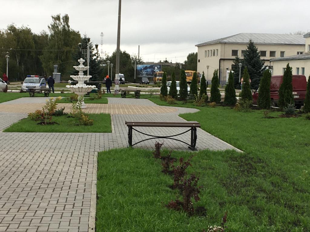 Завершено благоустройство сквера «Молодежный» в Большом Болдине