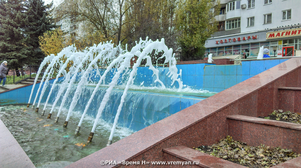 Сезон фонтанов в Нижнем Новгороде заканчивается 1 октября