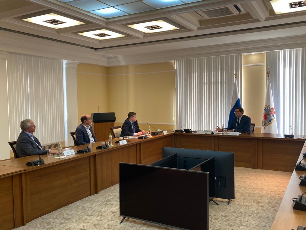 Глеб Никитин провел встречу с генеральным директором «Веолия Восток» Леонидом Локшиным