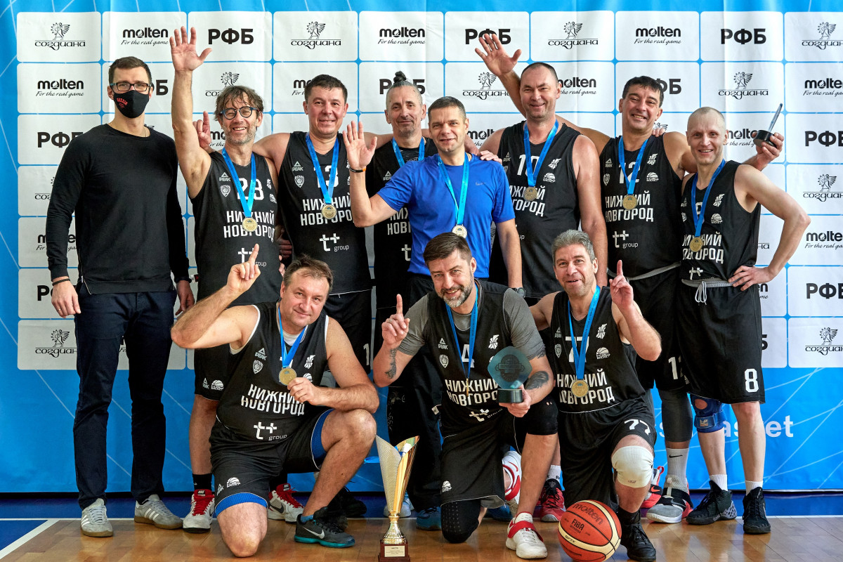 Сборная Нижегородской области стала чемпионом России по баскетболу среди ветеранов