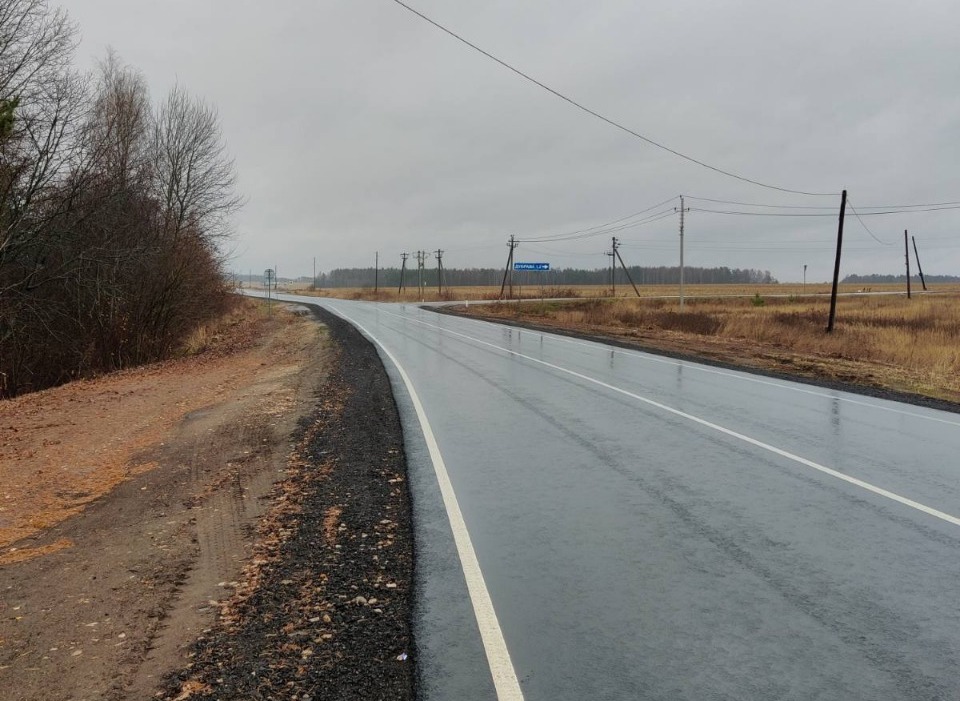 28 км дороги Кстово — Дальнее Константиново отремонтировали в Нижегородской области