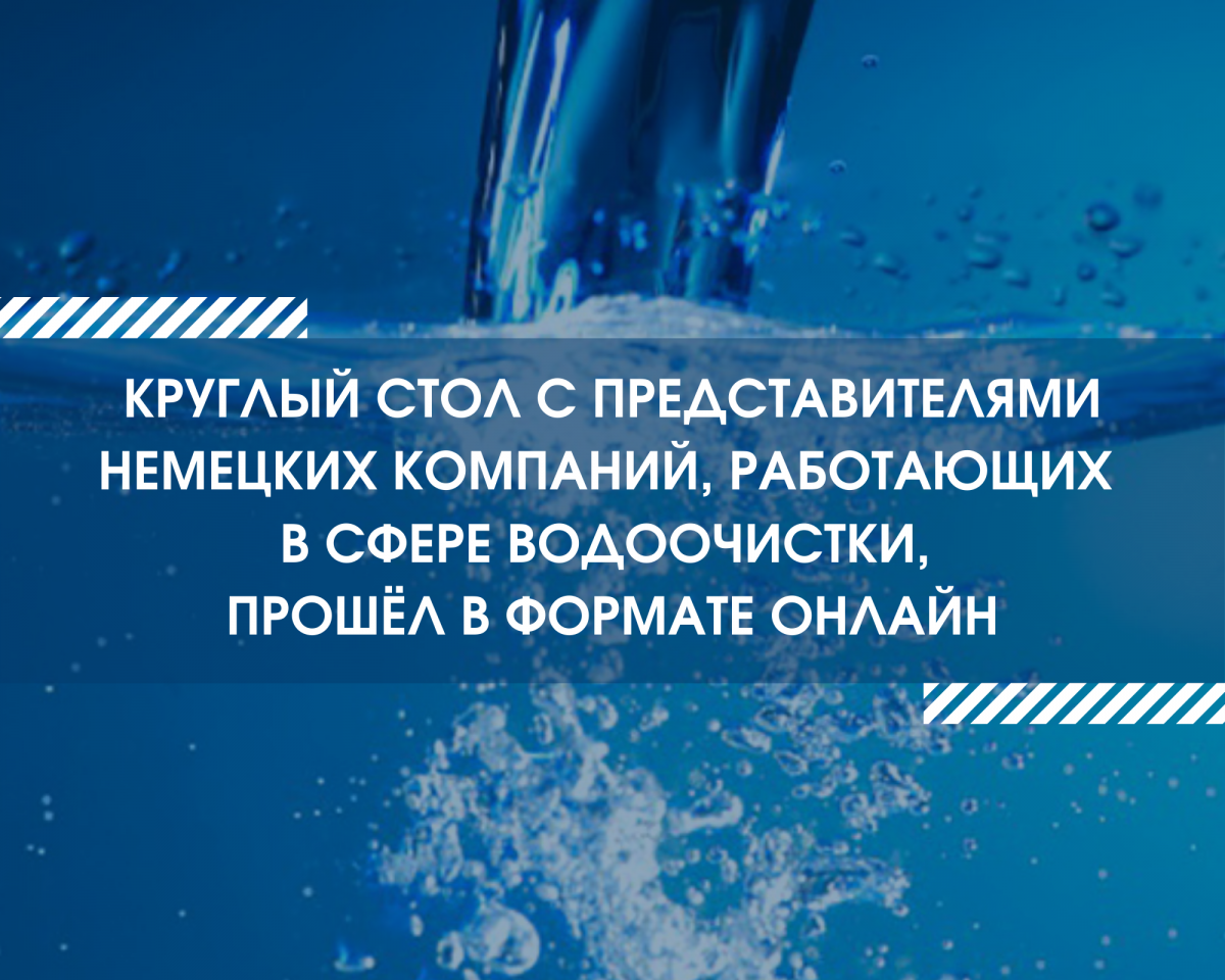 Круглый стол с представителями немецких компаний прошел в формате онлайн