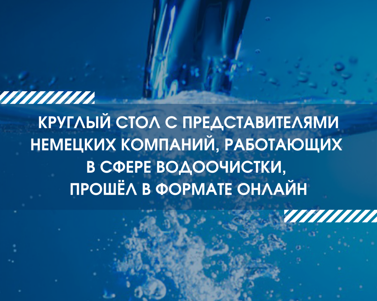 Круглый стол с представителями немецких компаний прошел в формате онлайн