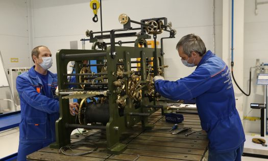 Смонтирован механизм часов для колокольни в Нижегородском кремле