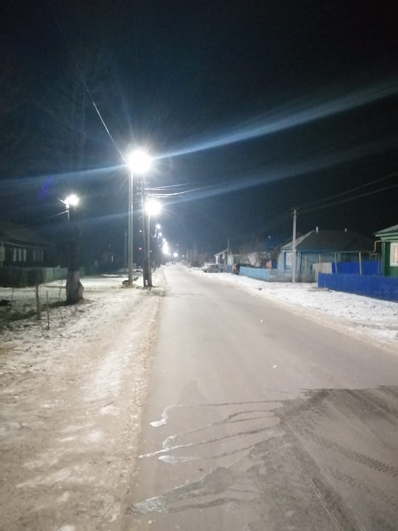 Модернизация освещения завершена в поселке Вознесенское