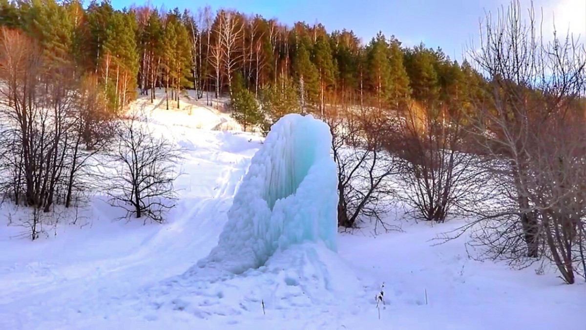 Ледяной столб из Кстовского района имеет природное происхождение