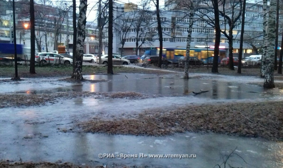 Ледяной дождь ожидается в Нижнем Новгороде вечером 31 декабря