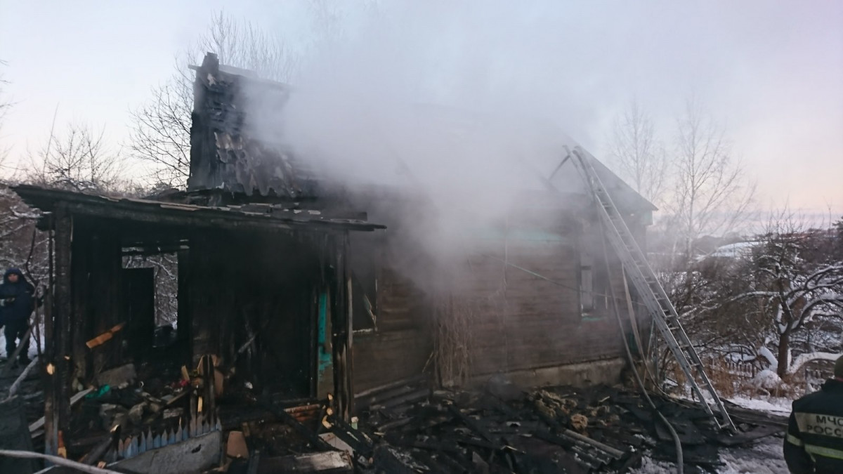 Мужчина погиб на пожаре в Приокском районе 11 января