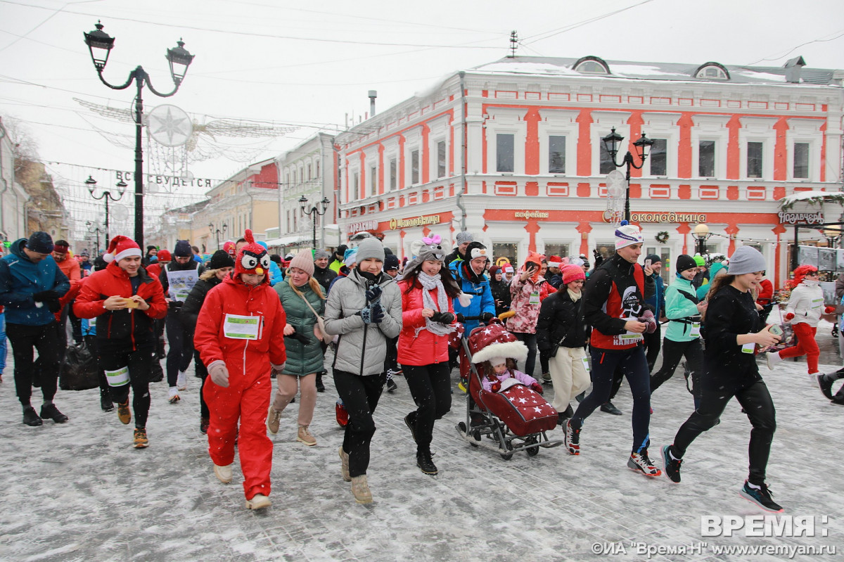 Забег желаний состоялся в Нижнем Новгороде 1 января