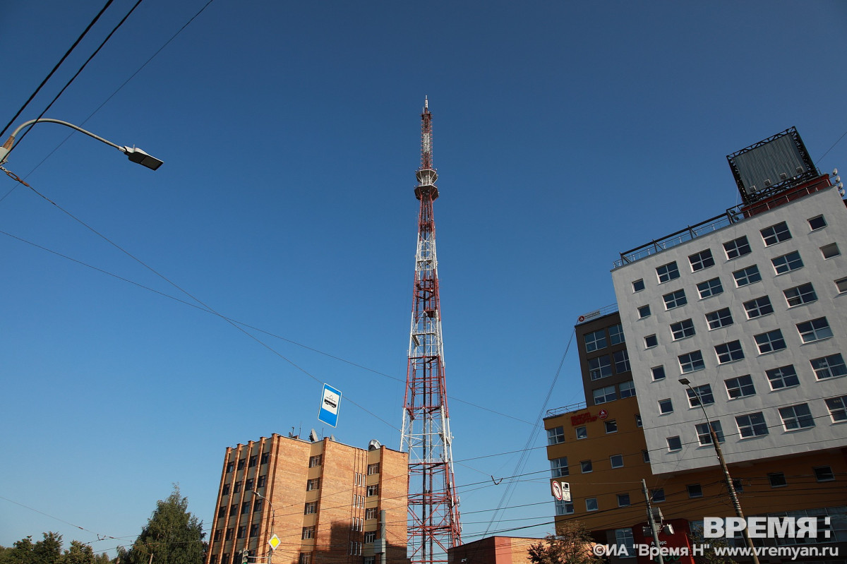 Нижегородская телебашня включит подсветку в честь юбилея НОНЦ