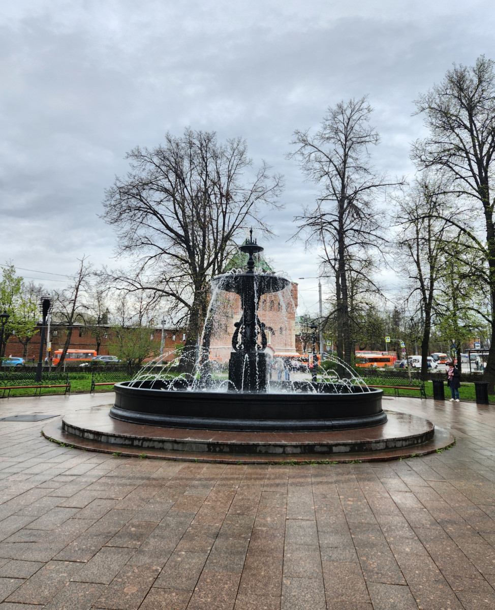 Главный городской фонтан запустили в Нижнем Новгороде