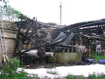 пожар цех